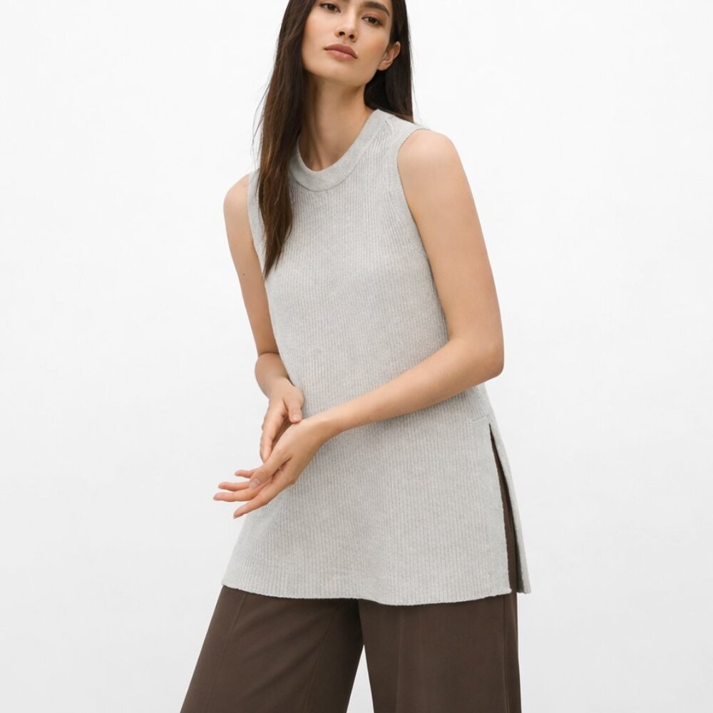 Wilfred Palmier Sweater Side Split Tank Grey Small